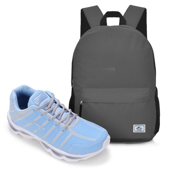 Kit Tênis Tryon Nikko Feminino + Mochila Switz Básica 2.0 - Azul Claro é ruim? Kit Tênis Tryon Nikko Feminino + Mochila Switz Básica 2.0 - Azul Claro é boa?