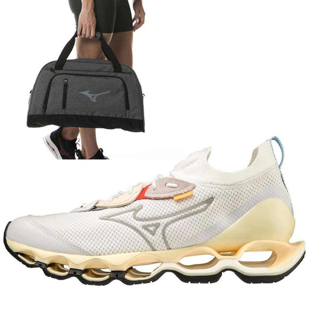 Kit Tênis Wave Prophecy Beta + Mala Unissex GYM Mizuno Kit Tênis Wave Prophecy Beta 42 + Mala Unisse Menor preço em Kit Tênis Wave Prophecy Beta + Mala Unissex GYM Mizuno Kit Tênis Wave Prophecy Beta 42 + Mala Unisse