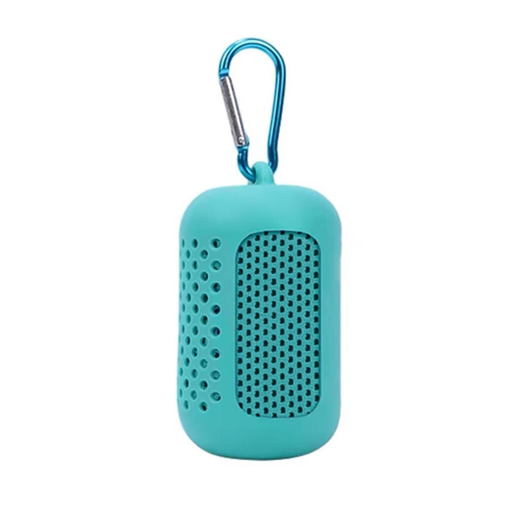 Kit Toalha de Microfibra Gold Sports Com Capa de Silicone e Mosquetão Ice Cool - 30x90cms