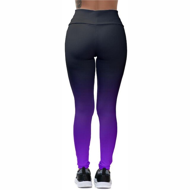 Kit Top Cropped Academia Feminino Fitness Estampado Treino Calça Legging Musculação