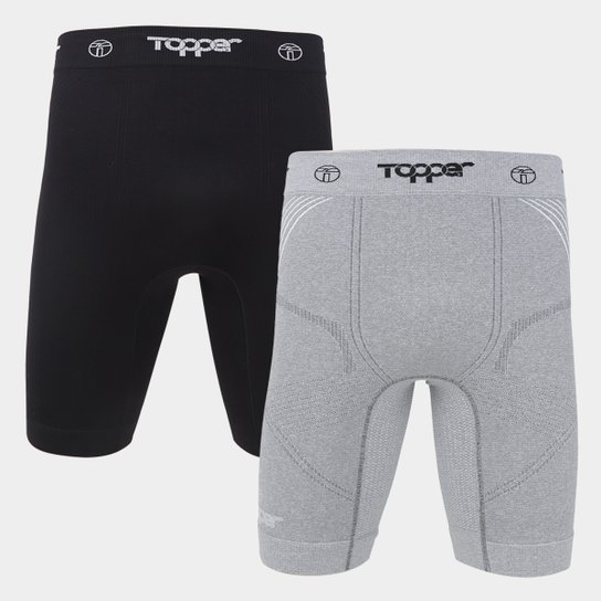 Kit Topper Bermuda Térmica s/ Costura c/ 2 Peças - Preto+Cinza é ruim? Kit Topper Bermuda Térmica s/ Costura c/ 2 Peças - Preto+Cinza é boa?