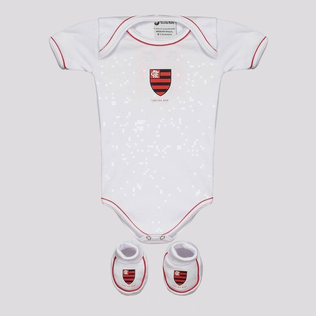 Kit Torcida Baby Body Flamengo Basic