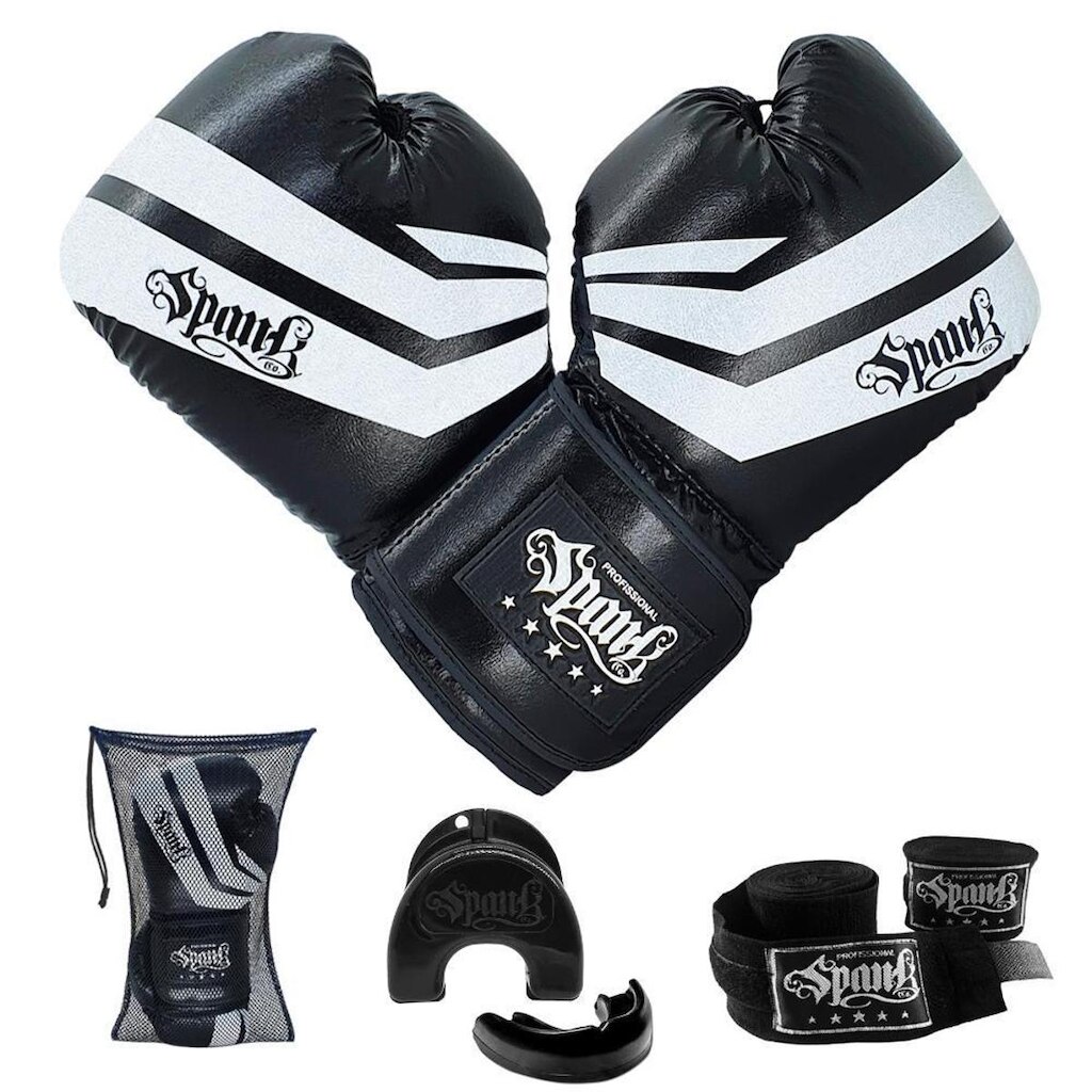 KIT Treino Boxe SemiPRO Spank - Preto