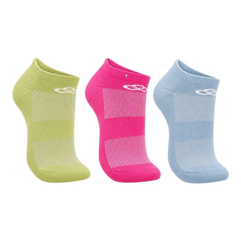 Kit Tripack Meia Olympikus Neon Cano Invisivel Feminina