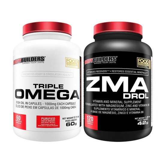 KIT - Triple Ômega 60g + ZMA 120Caps- BodyBuilders Menor preço em KIT - Triple Ômega 60g + ZMA 120Caps- BodyBuilders