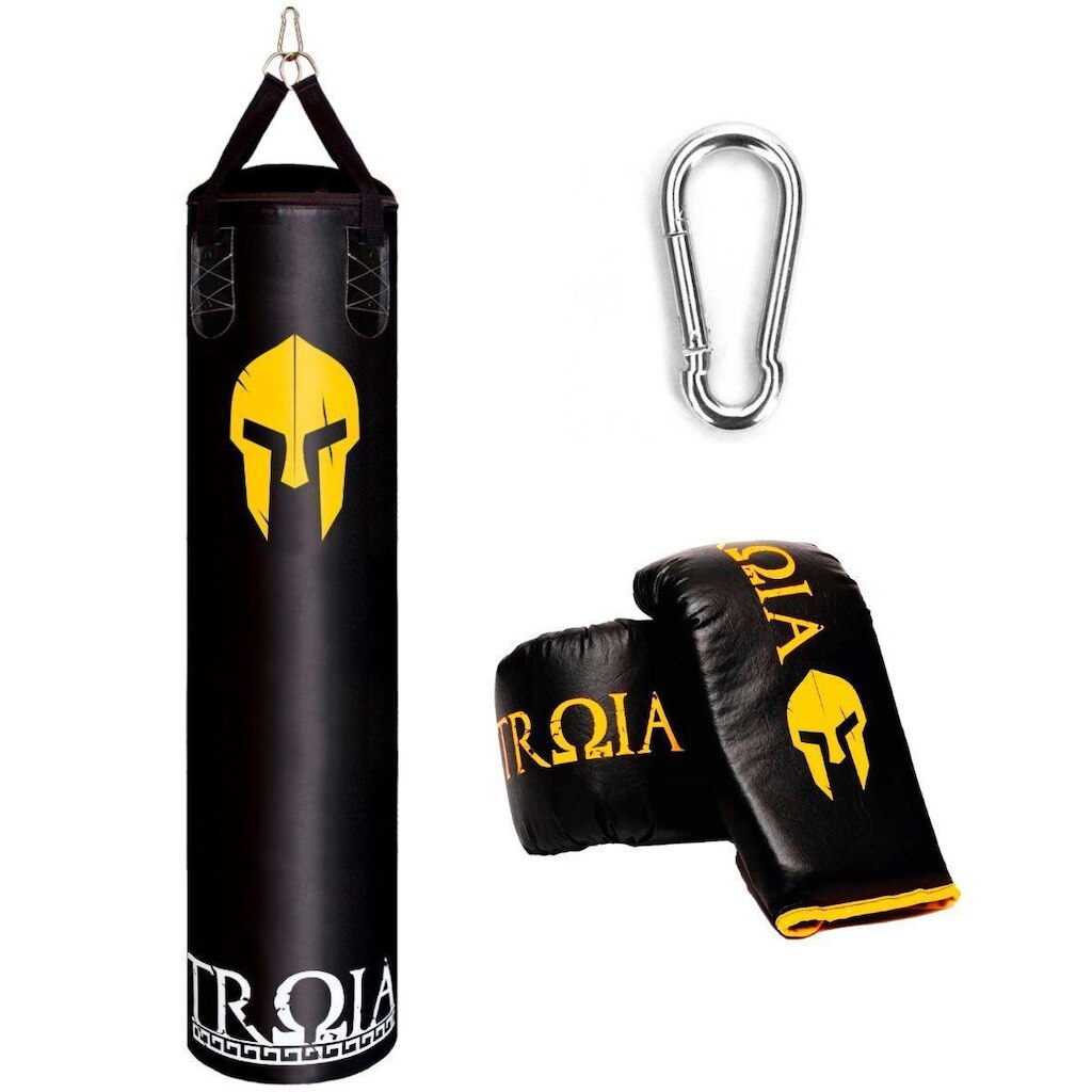Kit Troia Sport Saco De Pancada Vazio Pró 160x100 cm + Luva Bate Saco