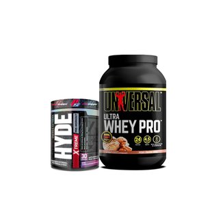 Kit Ultra Whey 900g Universal + Hyde Extreme 222g Prosupps