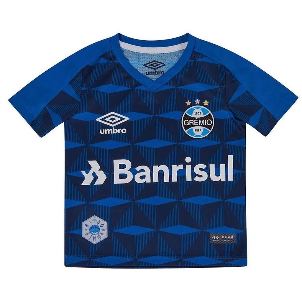 Kit Umbro Grêmio Oficial 3 2019 Infantil