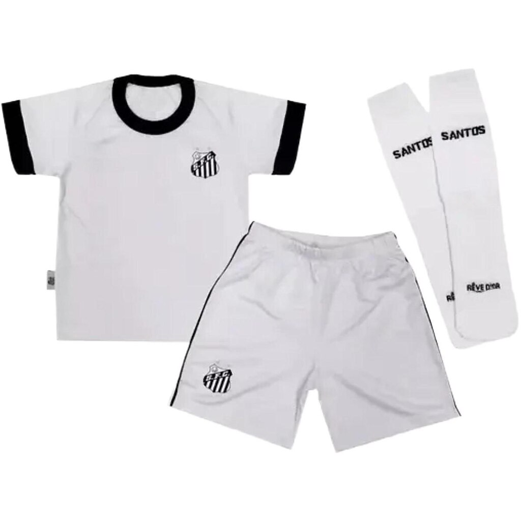 Kit Uniforme Santos Revedor Artilheiro Infantil