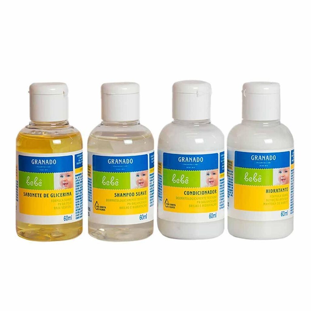 Kit Viagem Shampoo e Condicionador com Sabonete Mais Hidrat Granado Bebê Kit