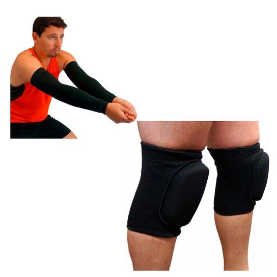 Kit Volei Proteção - Manguito Longo + Joelheira Alcochoada - Preto é ruim? Kit Volei Proteção - Manguito Longo + Joelheira Alcochoada - Preto é boa?