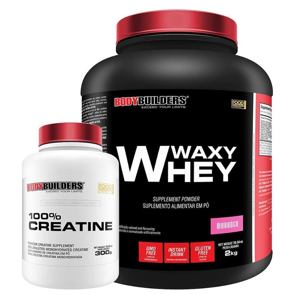 Kit Waxy whey 2kg + Creatina 300g - Bodybuilders