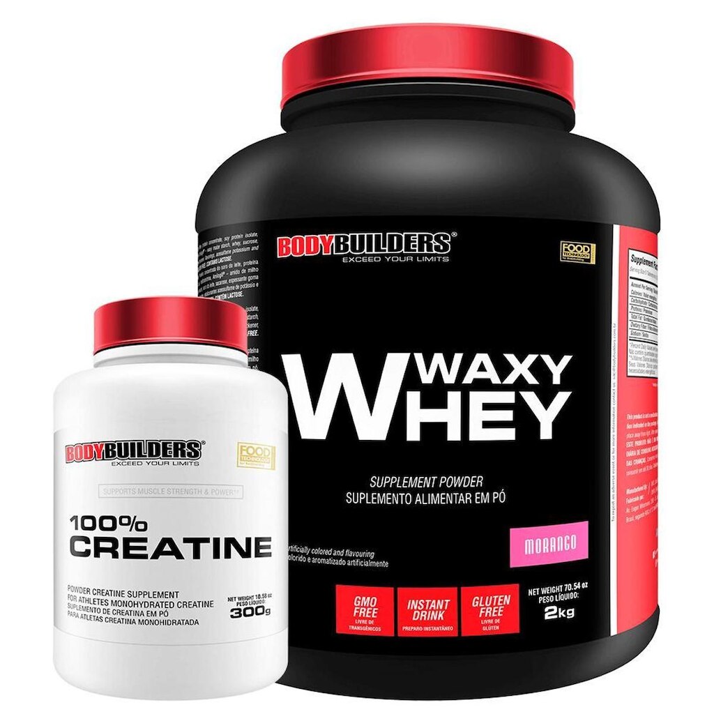 Kit Waxy whey 2kg + Creatina 300g - Bodybuilders