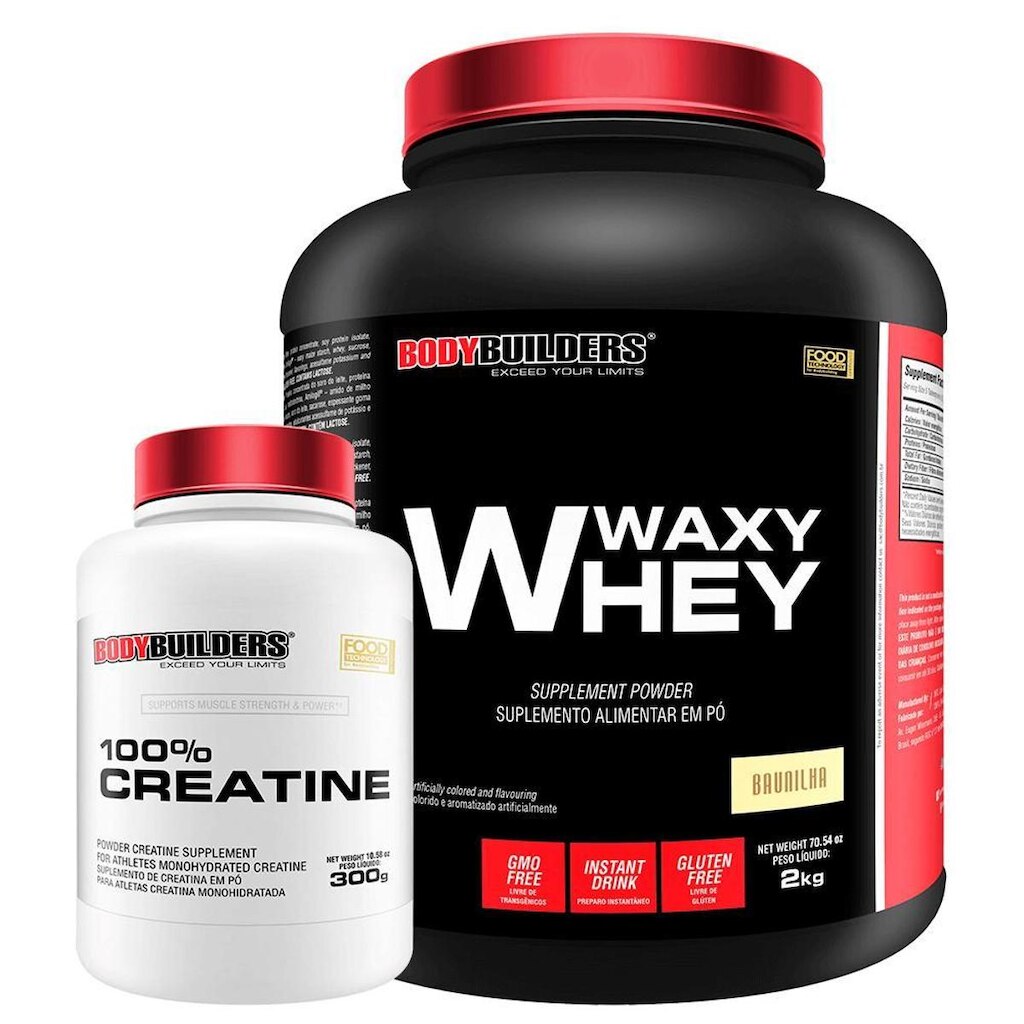 Kit Waxy whey 2kg + Creatina 300g - Bodybuilders