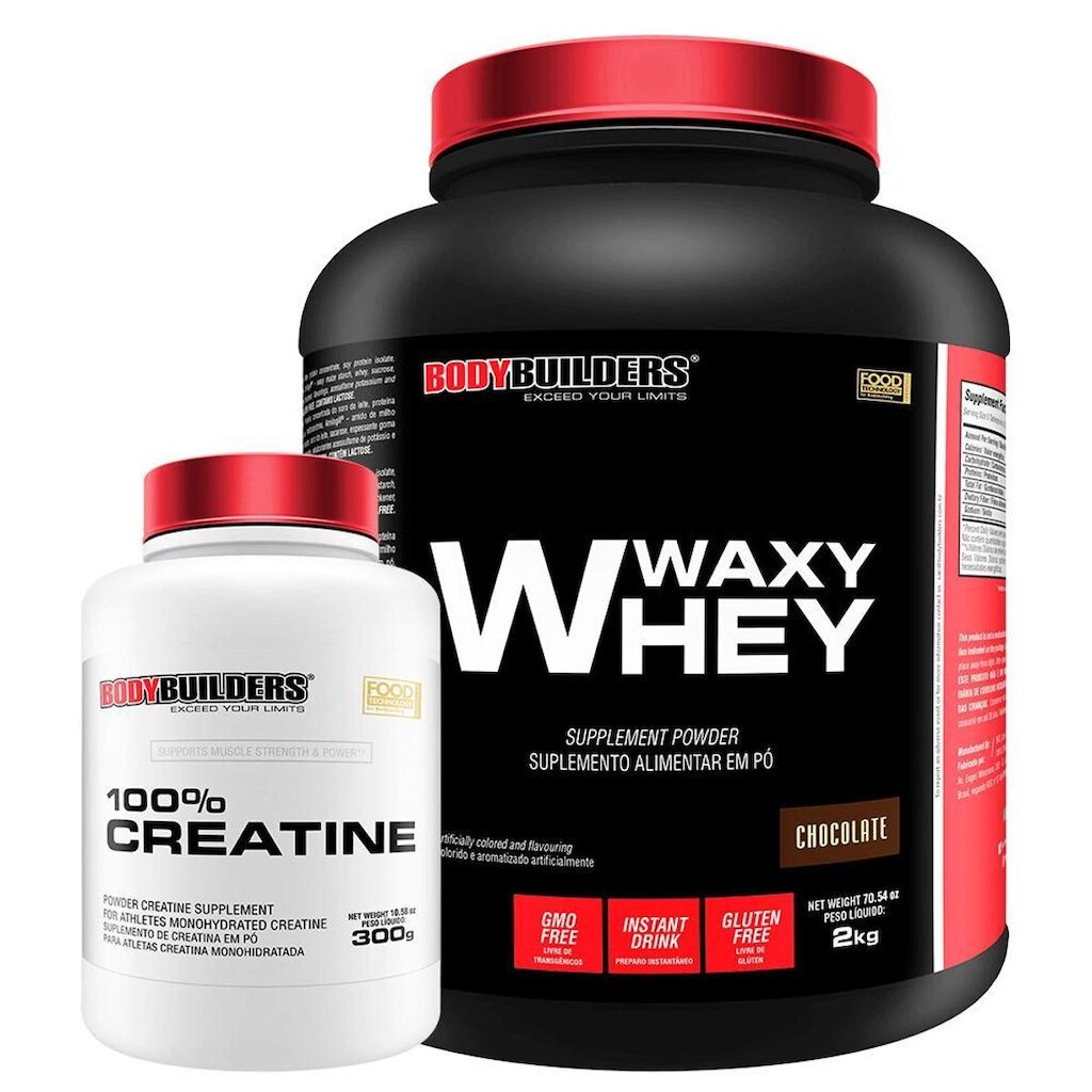 Kit Waxy whey 2kg + Creatina 300g - Bodybuilders