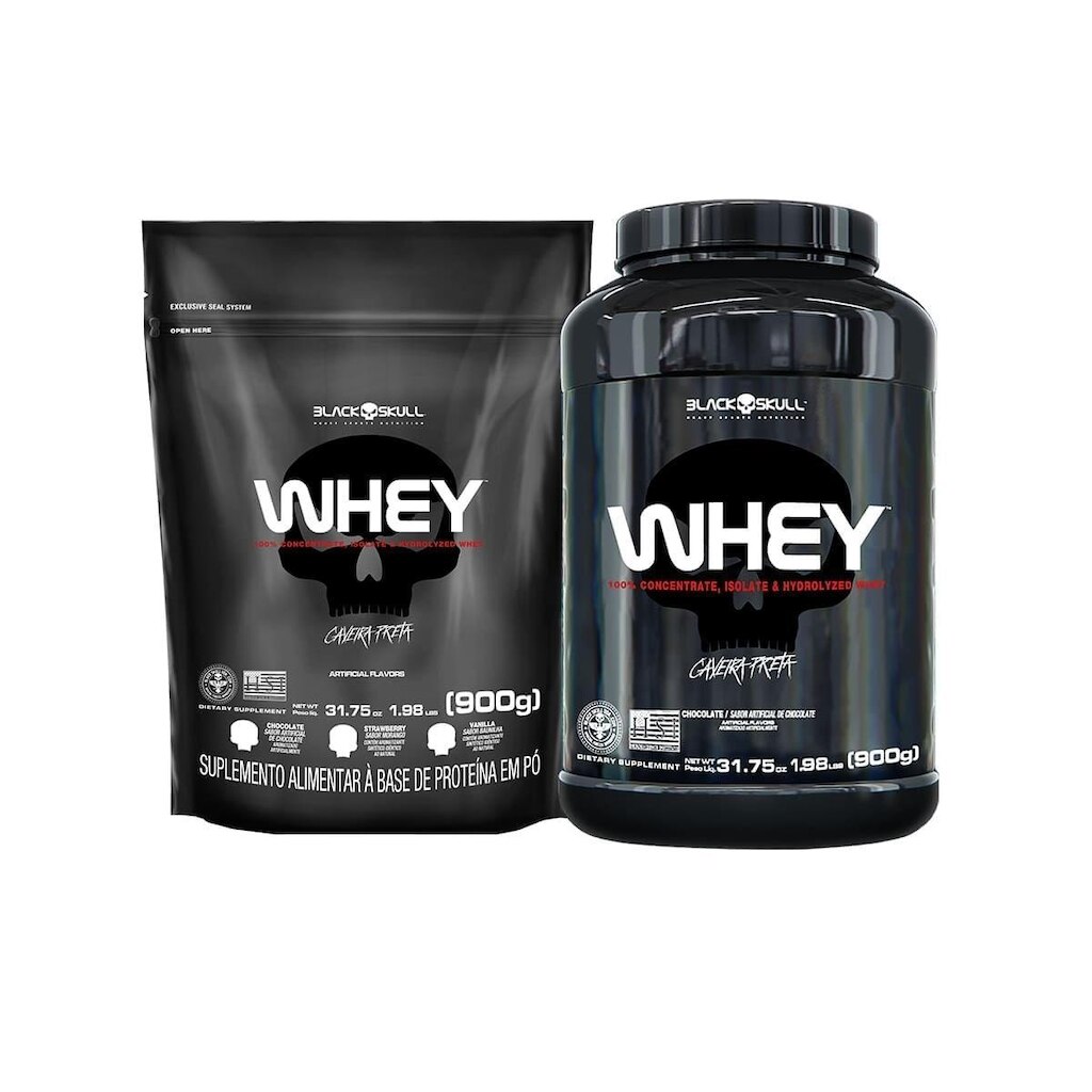 KIT WHEY 2X - 900G - BLACK SKULL