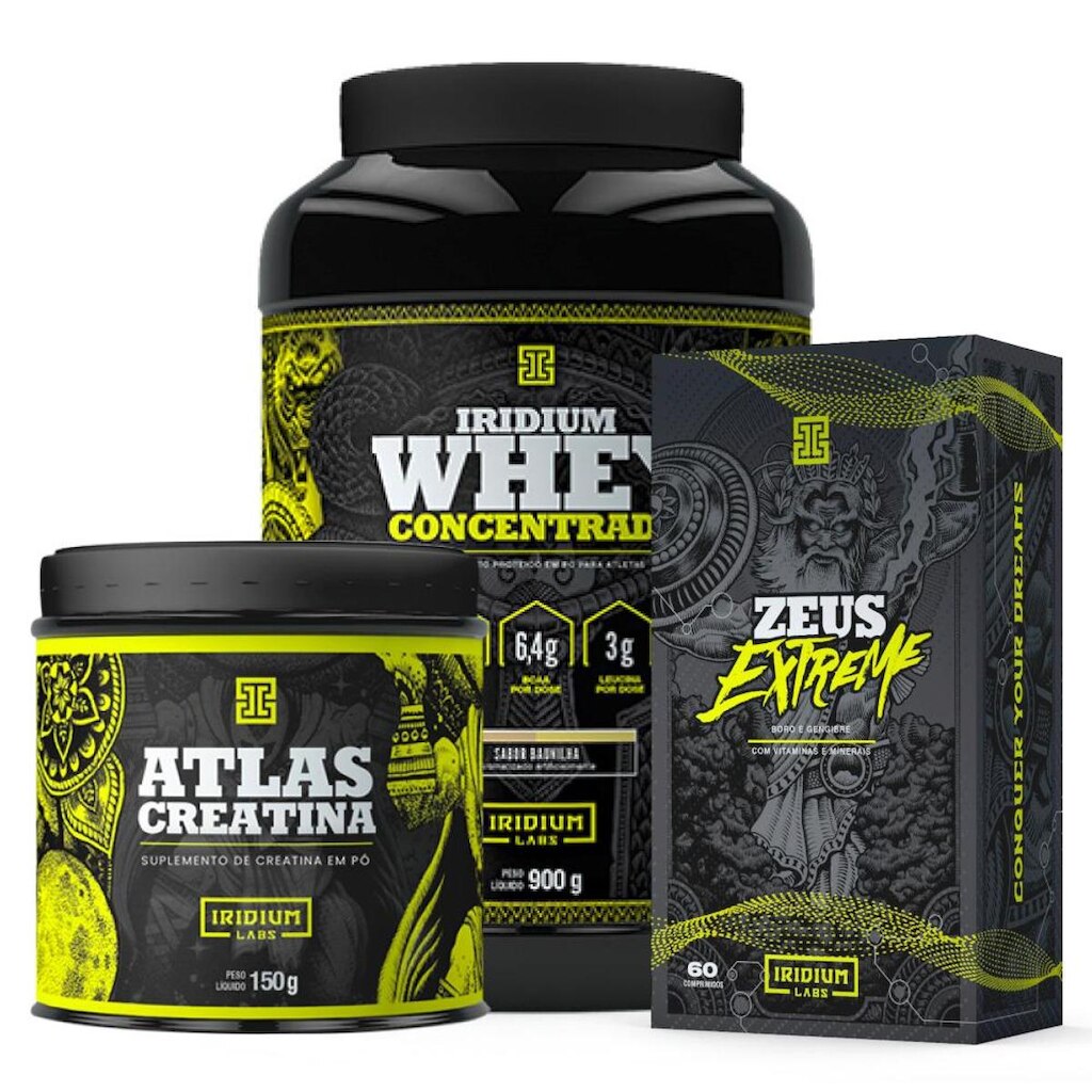 Kit Whey Concentrado + Creatina 150g + Zeus Extreme