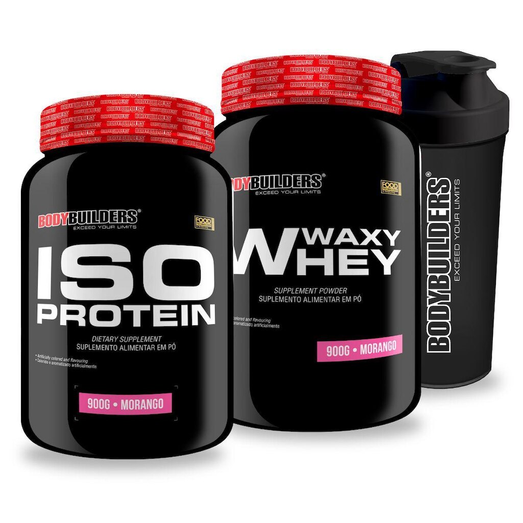 Kit Whey Iso Protein 900g + Whey Waxy Whey 900g + Coq - Bodybuilders