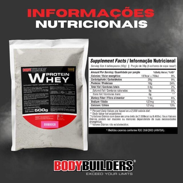 Kit Whey Protein 500g + BCAA 4,5 100g + Creatina 100g + Coqueteleira - Bodybuilders