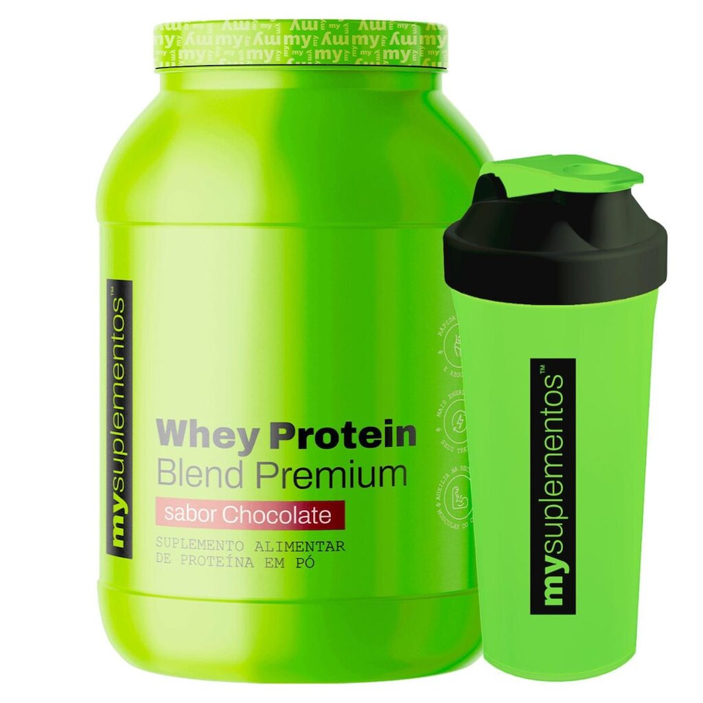 Kit Whey Protein Blend Premium 900g e Coqueteleira – My Suplementos
