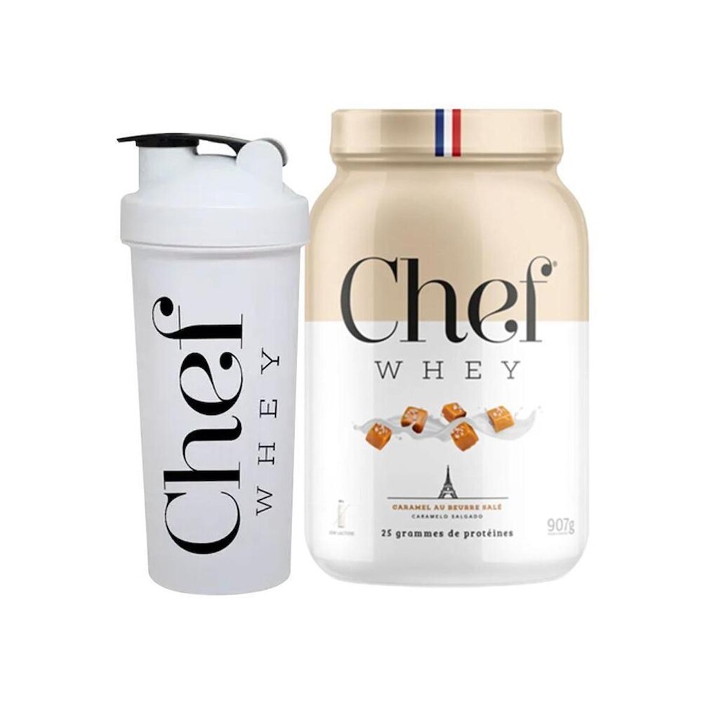 Kit Whey Protein Ch ef Whey 907g + Coqueteleira - Ch ef Whey