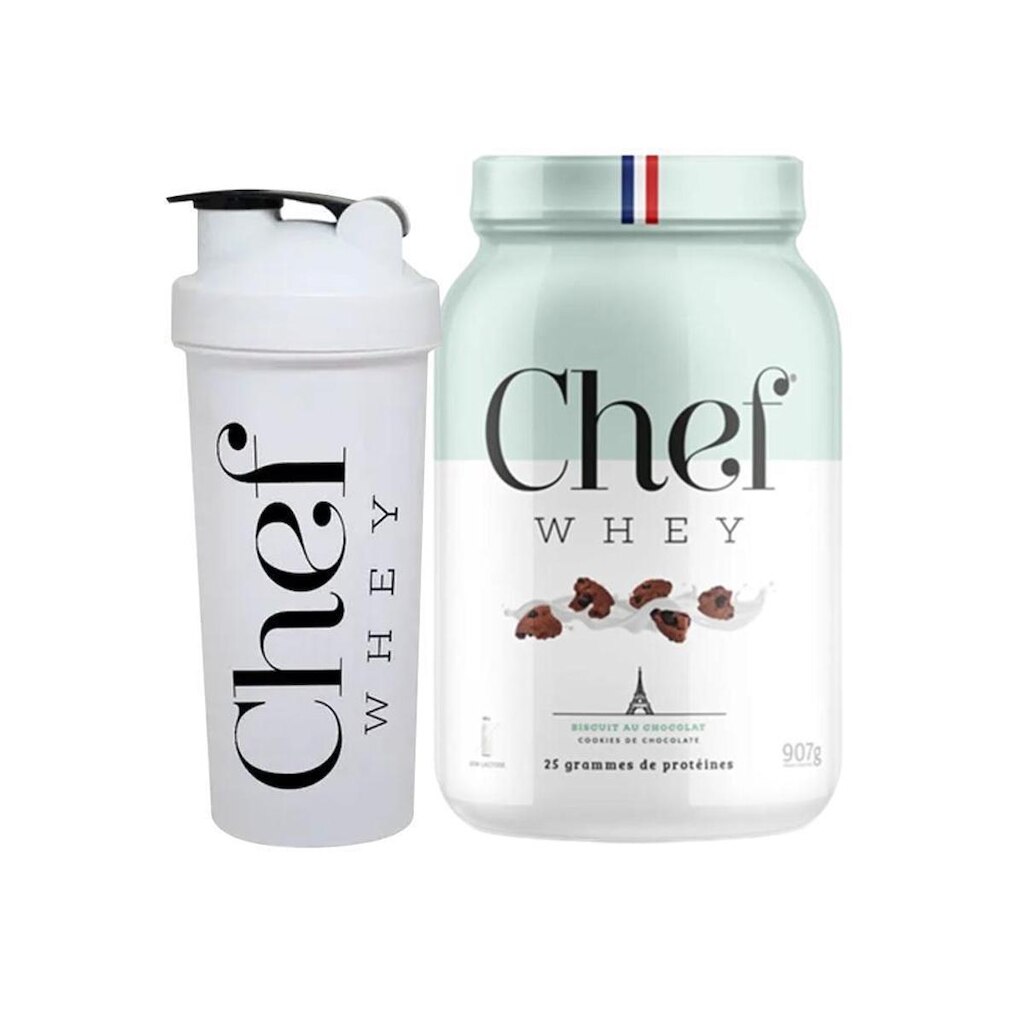 Kit Whey Protein Ch ef Whey 907g + Coqueteleira - Ch ef Whey