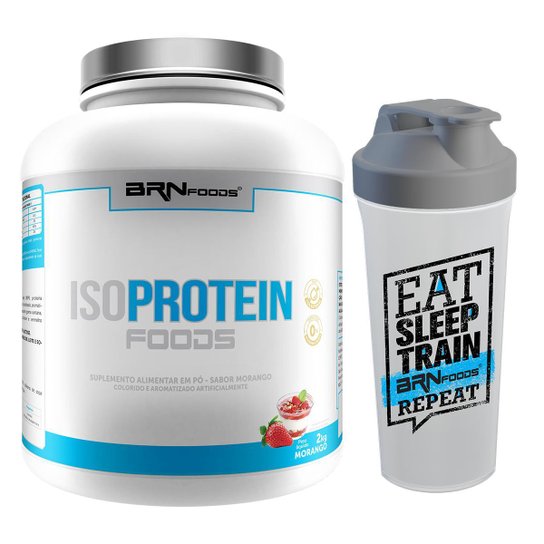 Kit Whey Protein Iso Protein 2kg Chocolate + Coqueteleira - BRN FOODS Menor preço em Kit Whey Protein Iso Protein 2kg Chocolate + Coqueteleira - BRN FOODS
