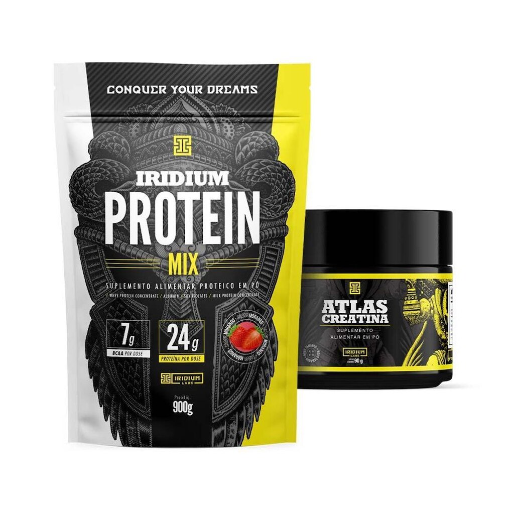 Kit Whey Protein mix + Atlas Creatina 90g - Iridium Labs