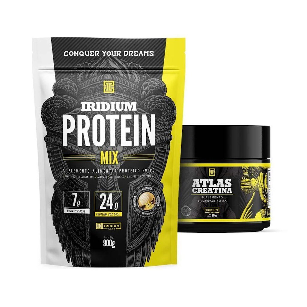 Kit Whey Protein mix + Atlas Creatina 90g - Iridium Labs