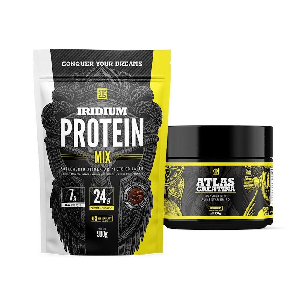 Kit Whey Protein Mix + Creatina Atlas 150g - Iridium Labs
