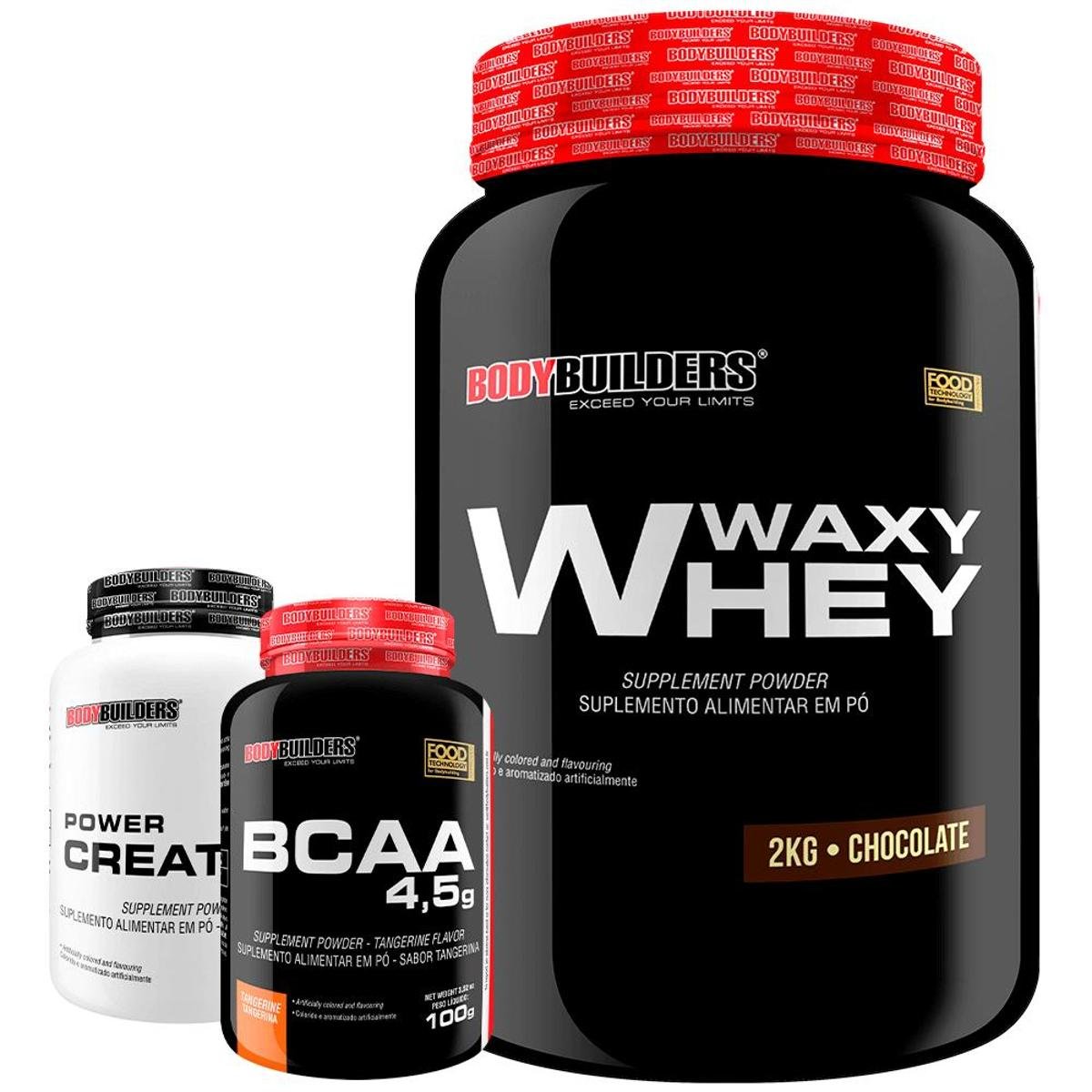 Kit Whey Protein Waxy Whey 2kg + BCAA 4,5 100g + Creatina 100G - BodyBuilders é ruim? Kit Whey Protein Waxy Whey 2kg + BCAA 4,5 100g + Creatina 100G - BodyBuilders é boa?