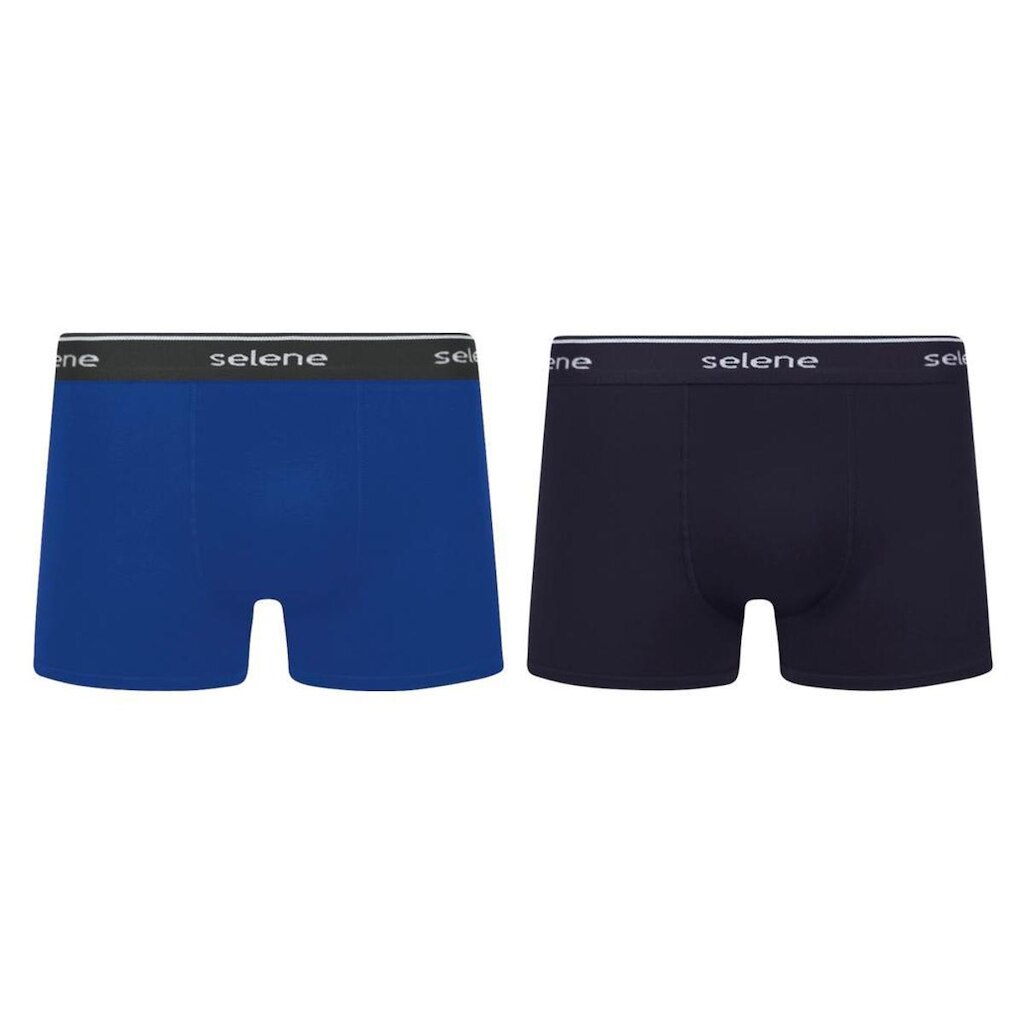 KIT/2 CUECA BOXER SELENE 11450.001 ALGODÃO T. P/EG