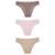 Kit/3 Calcinha DelRio 51364  Biquíni Cotton T. P/GG - Areia