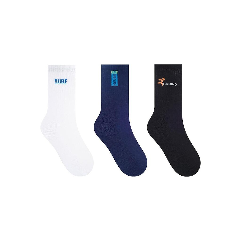 Kit/3 Meia Cano Longo Selene 4082.003 Masculina Algodão T. 39/43