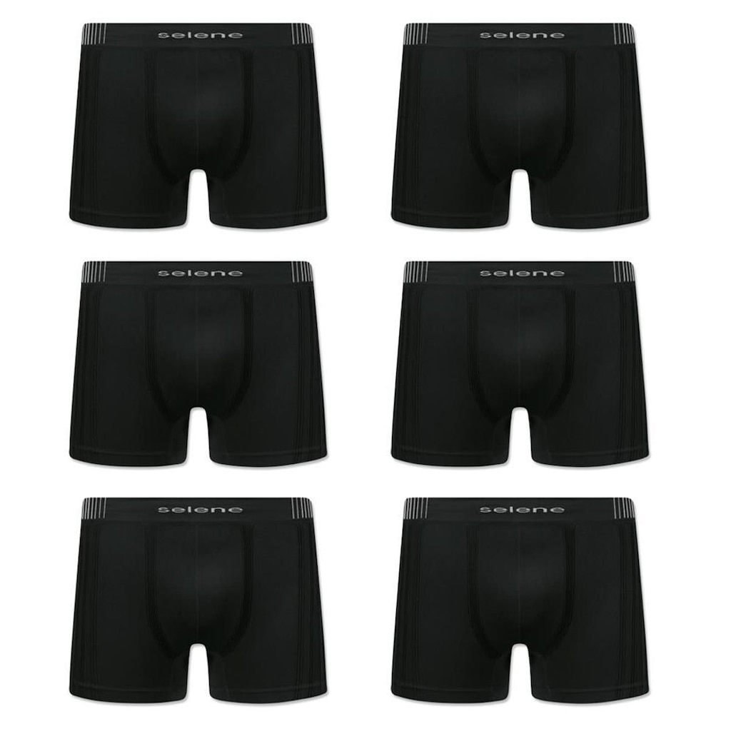 Kit/6 Cuecas Selene Boxer 11070-002/003