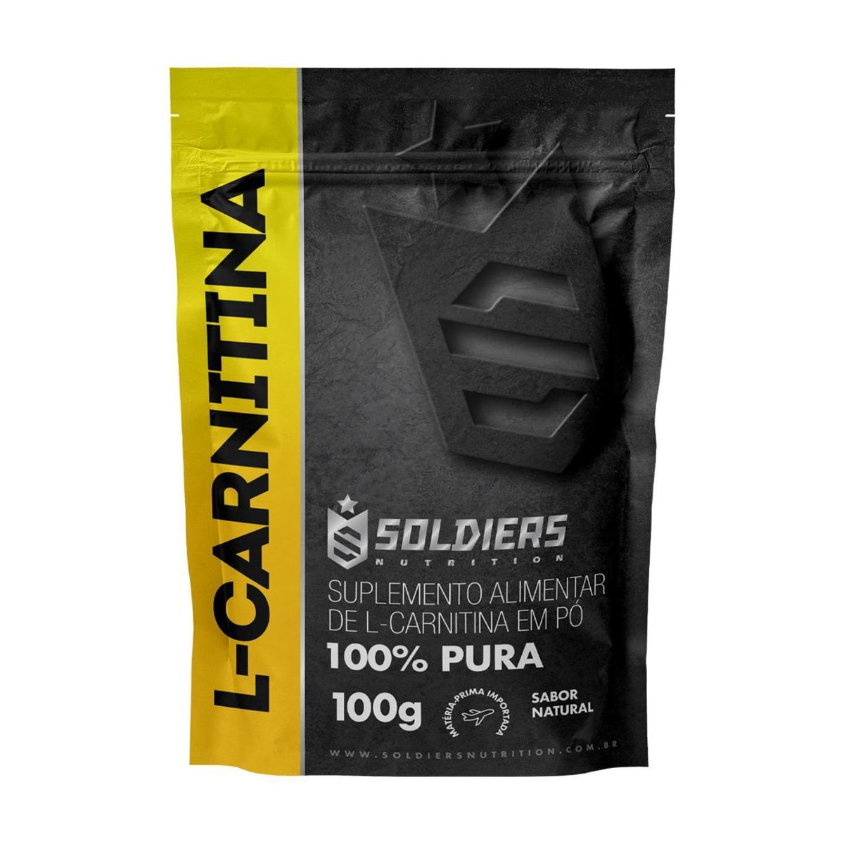 l carnitina netshoes L - Carnitina 100g 100% Puro Importado - Soldiers Nutritions - undefined