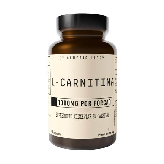 L-Carnitina 60 Cápsulas - Generic Labs Menor preço em L-Carnitina 60 Cápsulas - Generic Labs