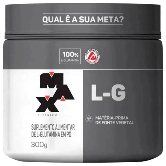 L-G Glutamina 300g Max Titanium Menor preço em L-G Glutamina 300g Max Titanium