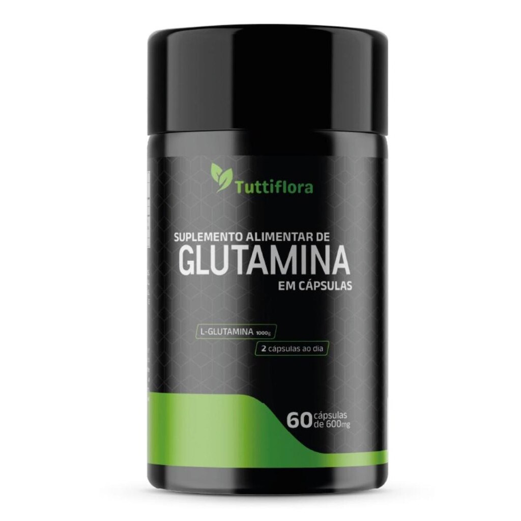 L-Glutamina 600mg 60 Cápsulas Tuttiflora