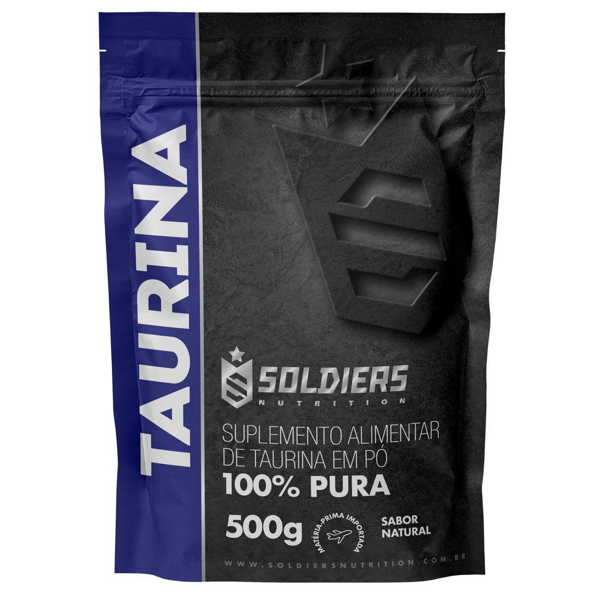 L - Taurina 500g - 100% Pura Importada - Soldiers Nutrition Menor preço em L - Taurina 500g - 100% Pura Importada - Soldiers Nutrition