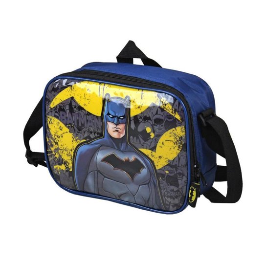 Lancheira Batman Luxcel Amarelo LA35582BM - Azul