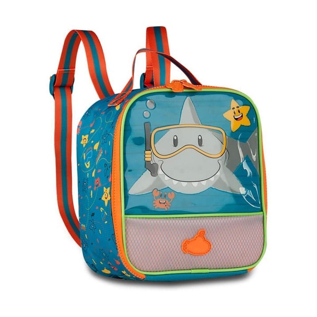 Lancheira Escolar Infantil Tubarão Bolsa Térmica Crianças