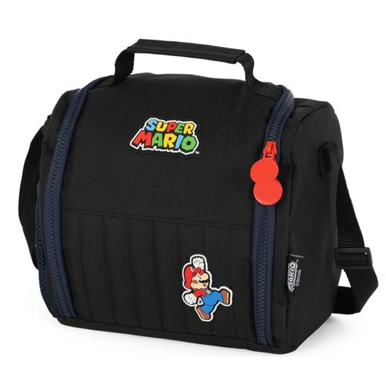 Lancheira Escolar Térmica Super Mario Bros - Preto | Netshoes