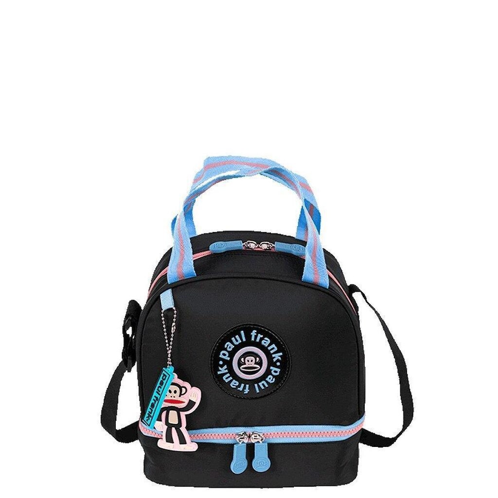 Lancheira Sestini 2 Comp Paul Frank Fun Unissex Preto e Rosa