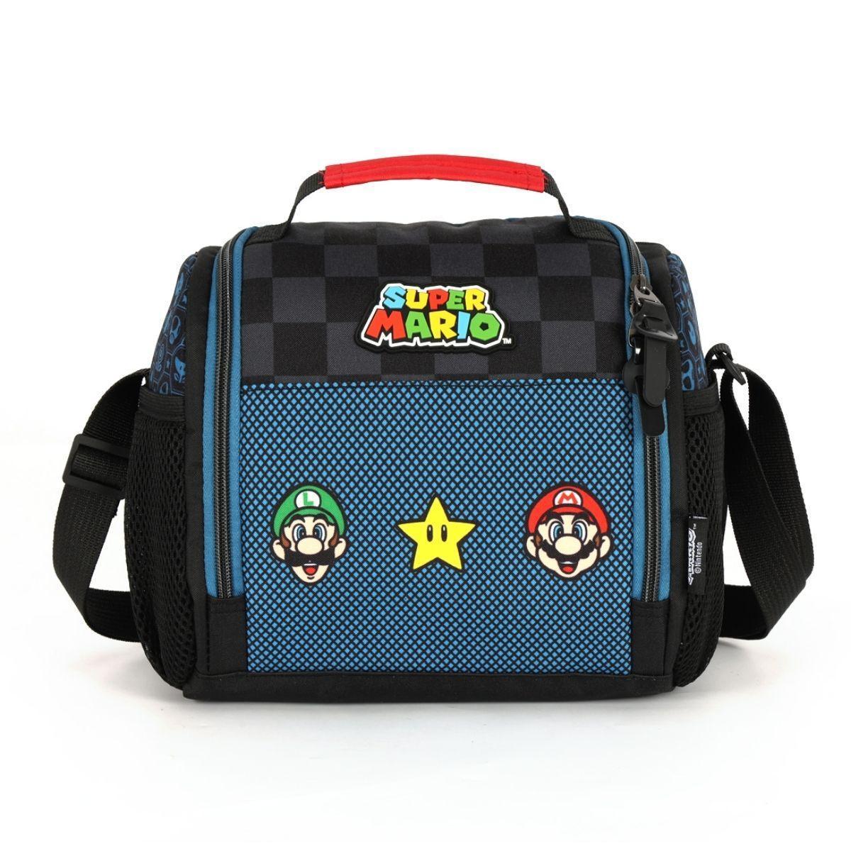 Lancheira Térmica Escolar Juvenil Super Mario Bros - Azul | Netshoes