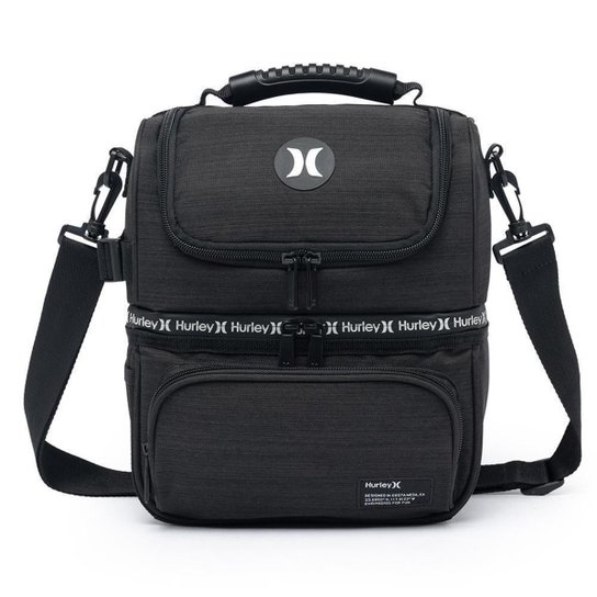 Lancheira Térmica Hurley Impermeável Bolsa Porta Marmita Esportiva Transversal 10 litros - Preto+Azul é ruim? Lancheira Térmica Hurley Impermeável Bolsa Porta Marmita Esportiva Transversal 10 litros - Preto+Azul é boa?