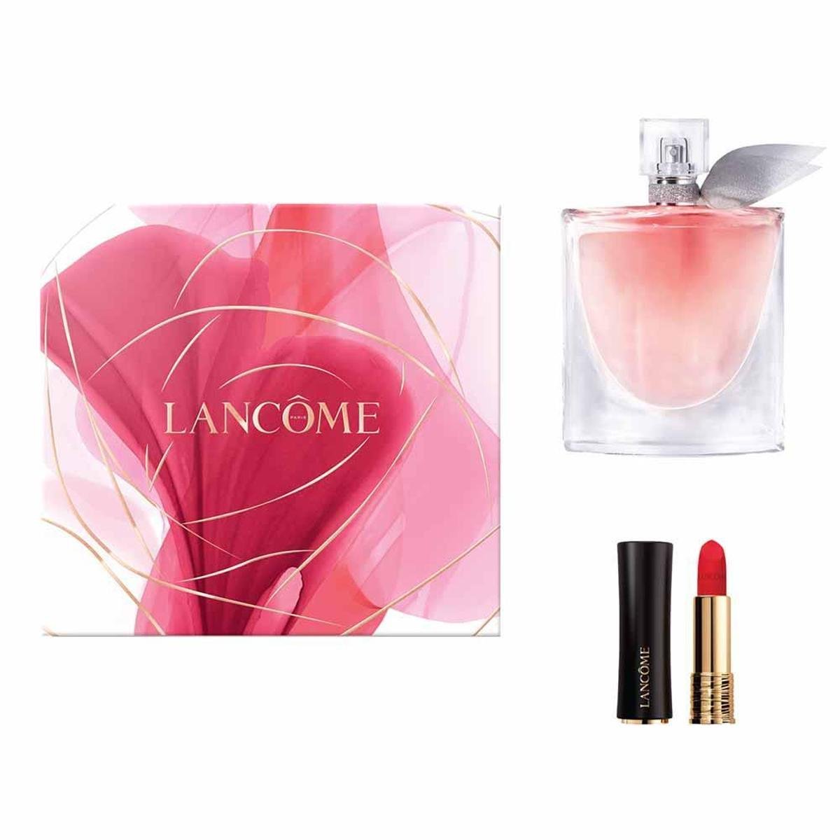Lancôme La Vie Est Belle Coffret Perfume Feminino EDP + Batom Absolu Rouge Kit