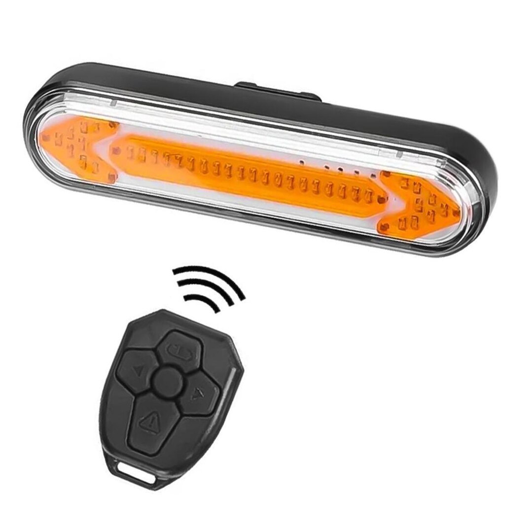 Lanterna Led Traseira recarregável Com seta e Controle wifi  CL-8038