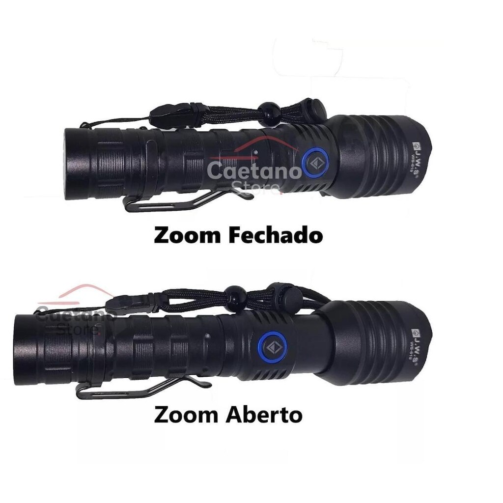 Lanterna Tática Longo Alcance Led V3 500 Metros Foco Redondo