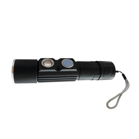 Lanterna Tática Recarregável Clip Usb Guepardo - Preto Menor preço em Lanterna Tática Recarregável Clip Usb Guepardo - Preto